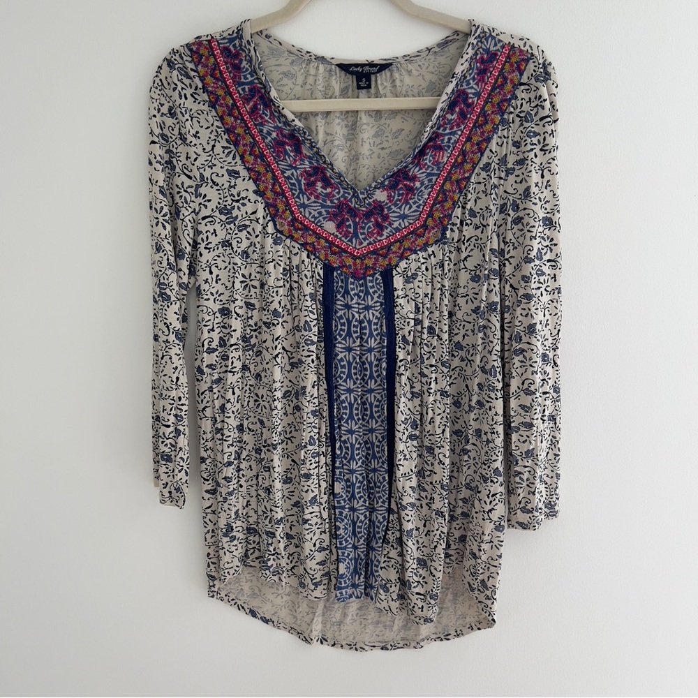 Lucky Brand Multicolor Patterned Tunic